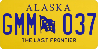 AK license plate GMM037