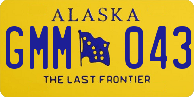 AK license plate GMM043