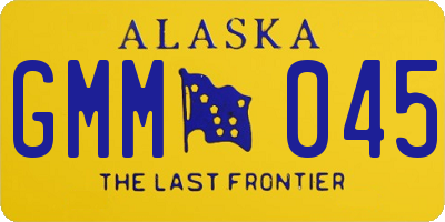 AK license plate GMM045