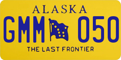AK license plate GMM050