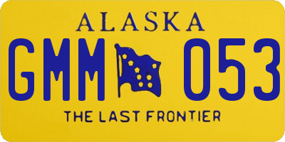 AK license plate GMM053