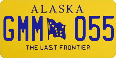 AK license plate GMM055