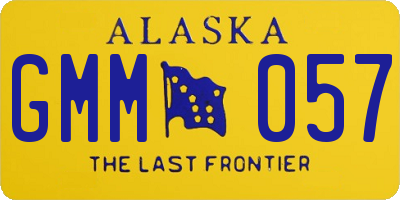 AK license plate GMM057
