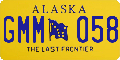 AK license plate GMM058