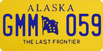 AK license plate GMM059