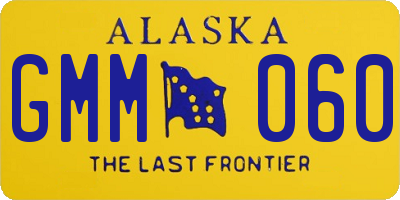 AK license plate GMM060