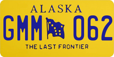 AK license plate GMM062