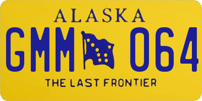 AK license plate GMM064