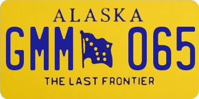 AK license plate GMM065