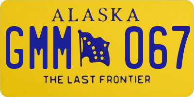 AK license plate GMM067