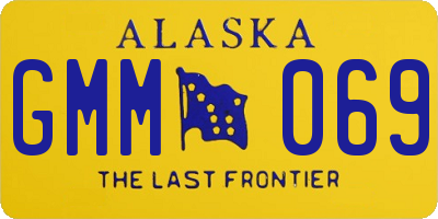 AK license plate GMM069