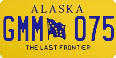 AK license plate GMM075