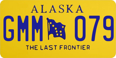 AK license plate GMM079