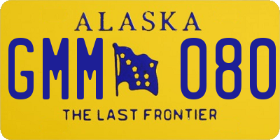 AK license plate GMM080