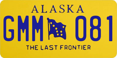 AK license plate GMM081