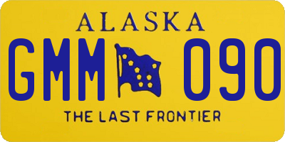 AK license plate GMM090