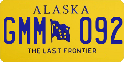 AK license plate GMM092