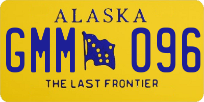 AK license plate GMM096