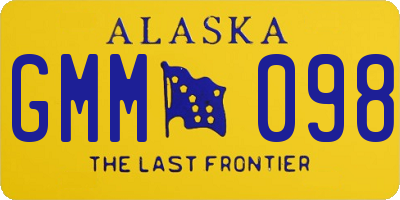 AK license plate GMM098