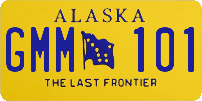 AK license plate GMM101