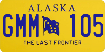 AK license plate GMM105