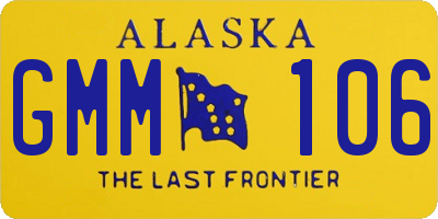 AK license plate GMM106