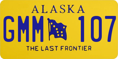 AK license plate GMM107