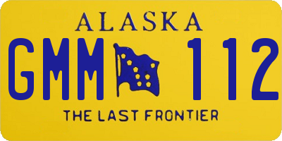 AK license plate GMM112