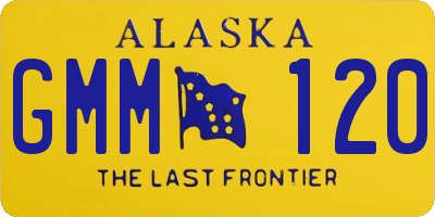 AK license plate GMM120