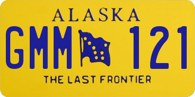 AK license plate GMM121