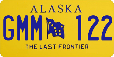 AK license plate GMM122