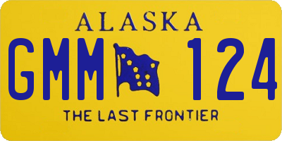 AK license plate GMM124