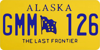 AK license plate GMM126