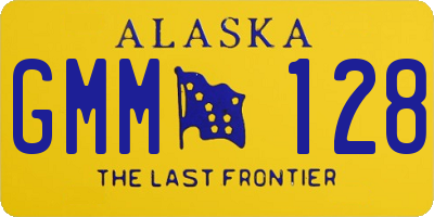 AK license plate GMM128