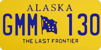 AK license plate GMM130
