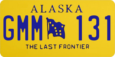 AK license plate GMM131