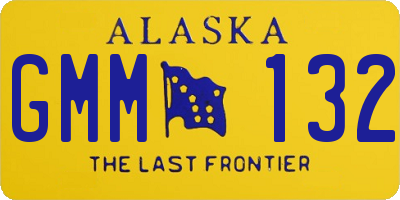 AK license plate GMM132