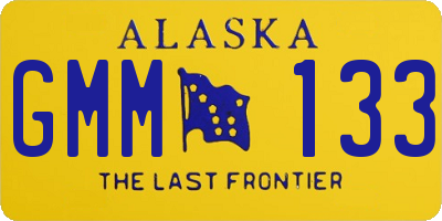 AK license plate GMM133