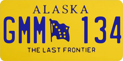 AK license plate GMM134