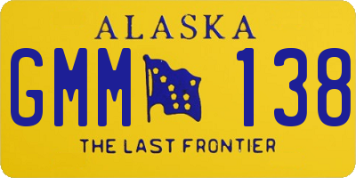 AK license plate GMM138