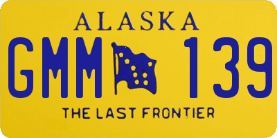 AK license plate GMM139