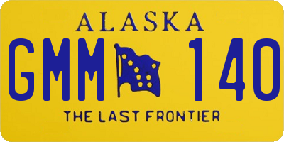 AK license plate GMM140
