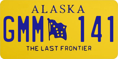 AK license plate GMM141