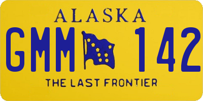 AK license plate GMM142