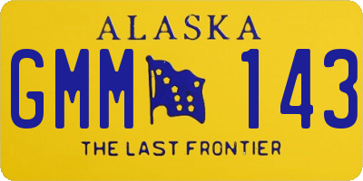 AK license plate GMM143