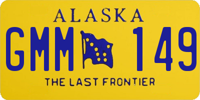 AK license plate GMM149