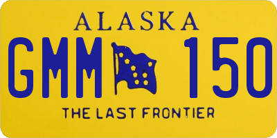 AK license plate GMM150