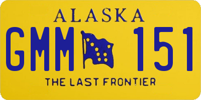 AK license plate GMM151