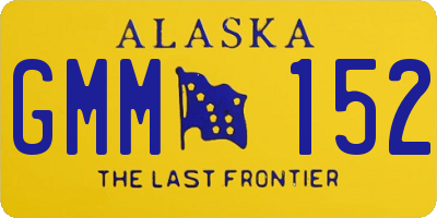 AK license plate GMM152