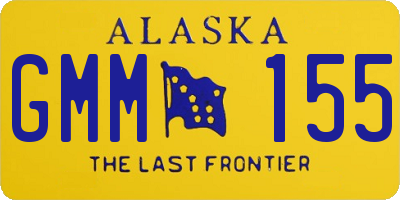 AK license plate GMM155